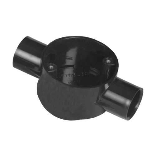Pressfit Junction Boxes - Pvc Plastic, 19-25 Mm , Black, Grey, Ivory | Moisture & Fire Resistant, Low Friction Coefficient, Corrosion Resistant