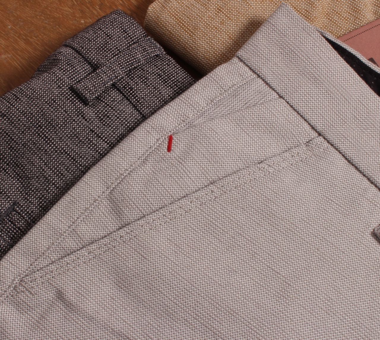 Cotton Pant - Linen Look Lycra, Sizes 30-38, Grey | Slim Fit, Zipper Fly, Four Pockets, Plain Pattern, Suitable For Men