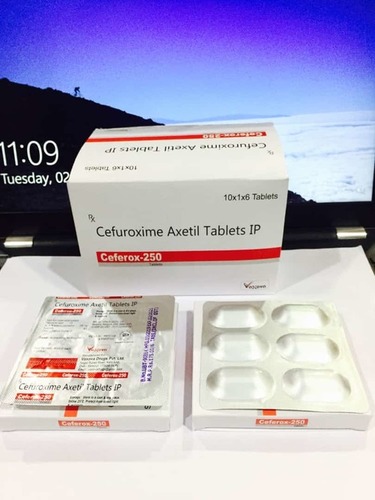 Cefuroxime Axetil - 250 mg Tablets | Broad-Spectrum Antibiotic for Adult Bacterial Infections, Prescribed by Physician