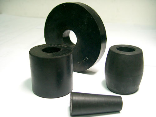 Rubber Bush - Natural Rubber, Standard Size, Black Color | High Strength Vibration Isolator For Machinery And Equipment
