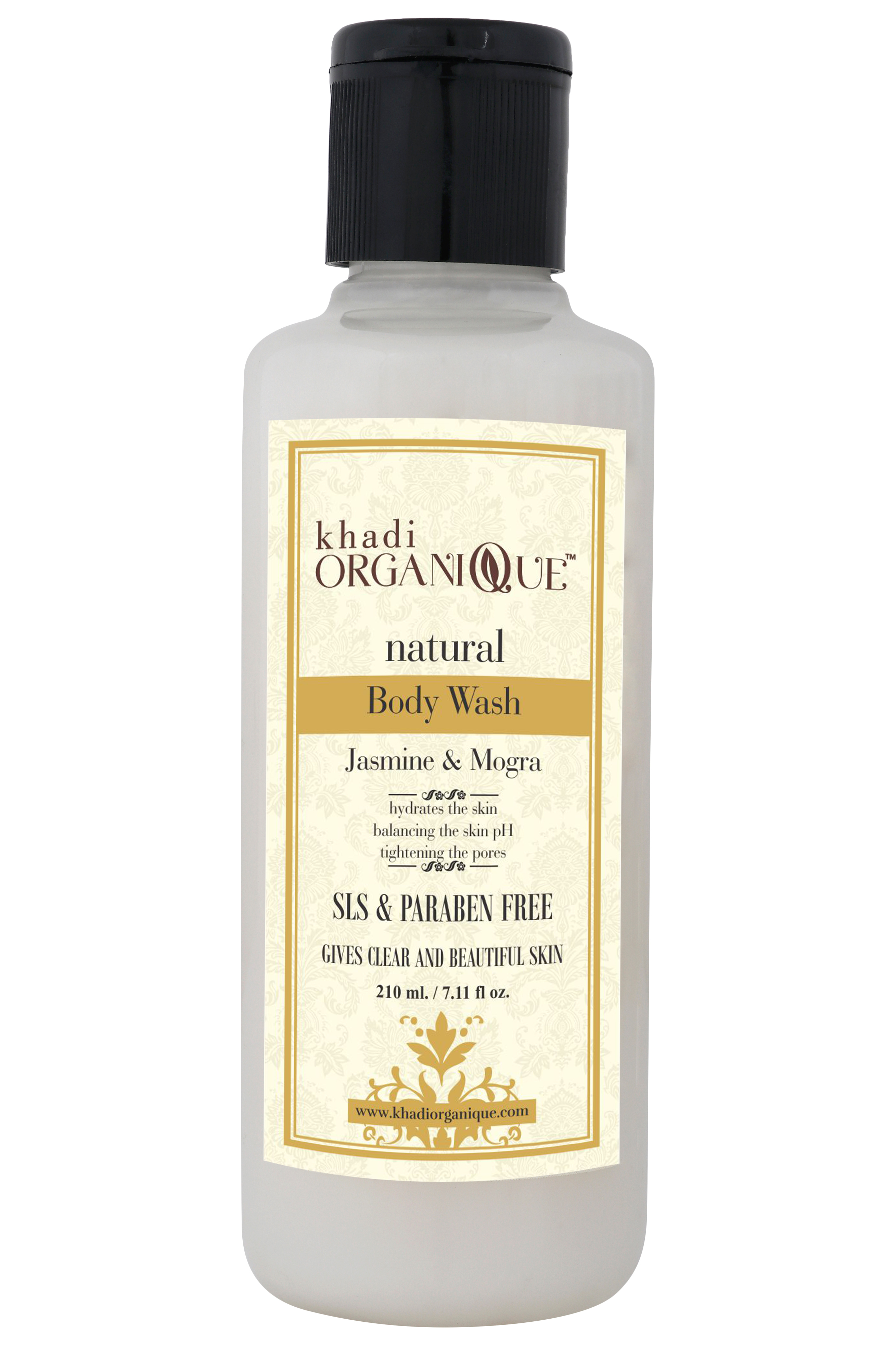 Jasmine Mongra Body Wash - 210 Ml | Herbal Ingredients Smooth Texture Sls & Paraben Free For All Skin Types Nourishing Formula