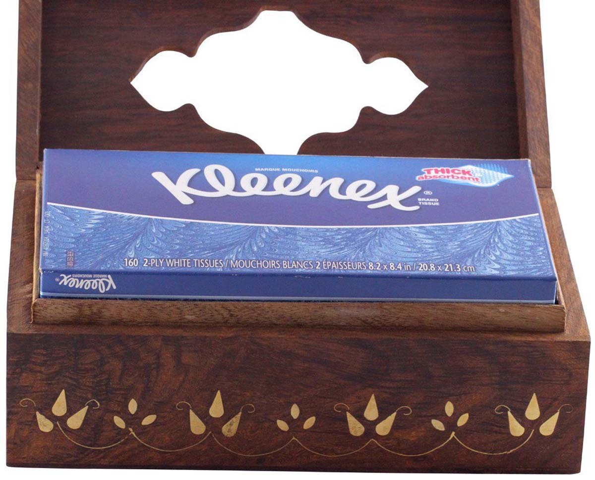 Wooden Rectangular Tissue Holder Box