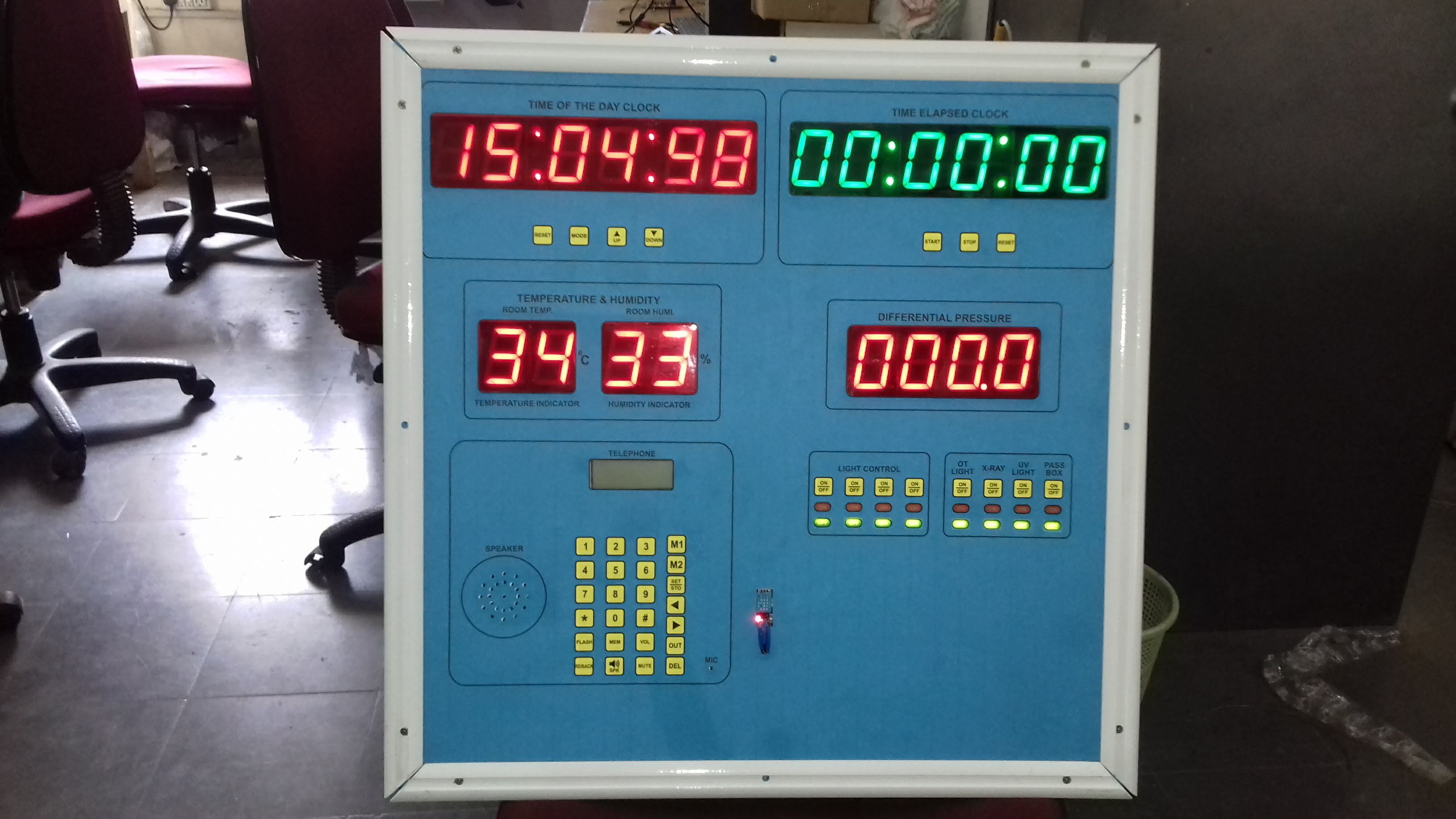 Modular Ot Control Panel - Iron, 600x600x80mm | Wall Mounted, Microcontroller Based With Monochromatic Display, 1 Year Warranty