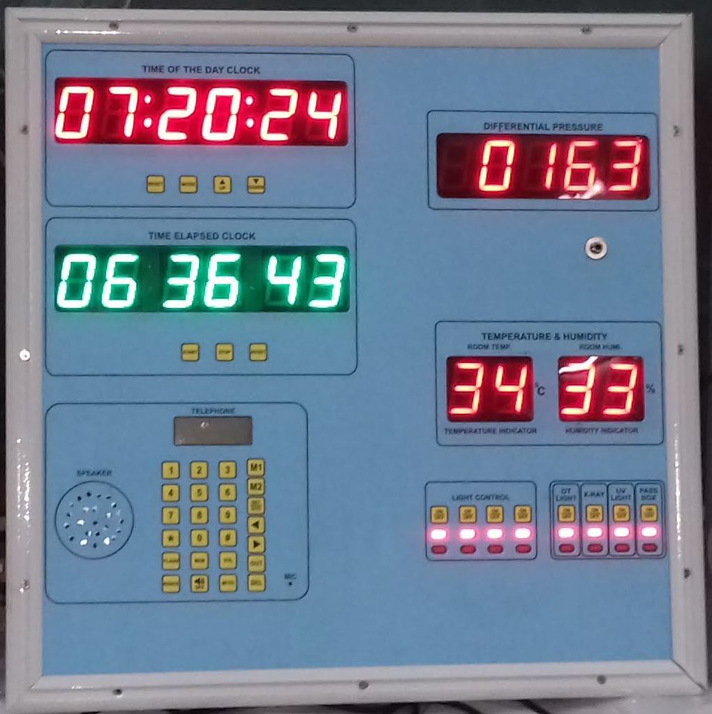 Hospital Operation Theatre Control Panel - Iron, 600x600x80 Mm | 230v Ac, Wall Mounted, User-friendly Design