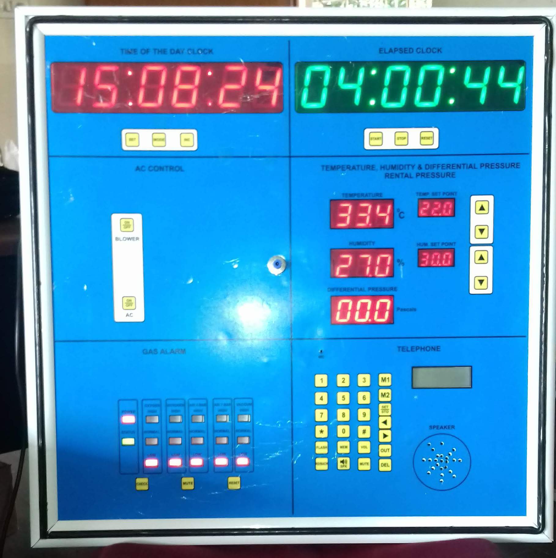 Hospital Operation Theatre Control Panel - Iron, 600x600x80 Mm | 230v Ac, Wall Mounted, User-friendly Design