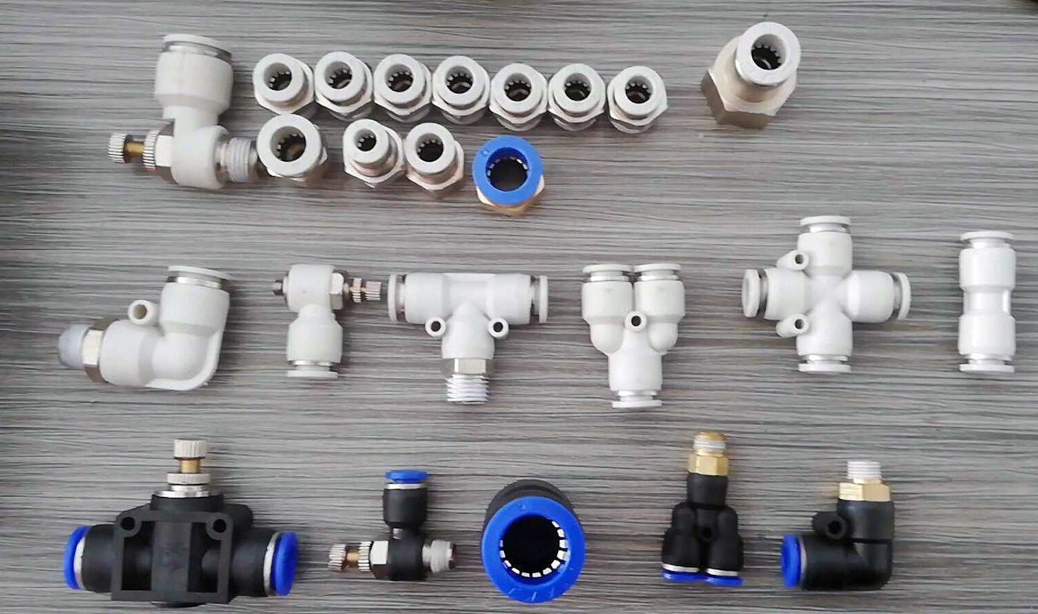 Pneumatic Connector - Metal And Plastic Various Sizes | Ip65 Protection Corrosion-resistant Airtight Fittings