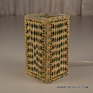 Multicolor Small Size Mosaic Glass Table Lamp
