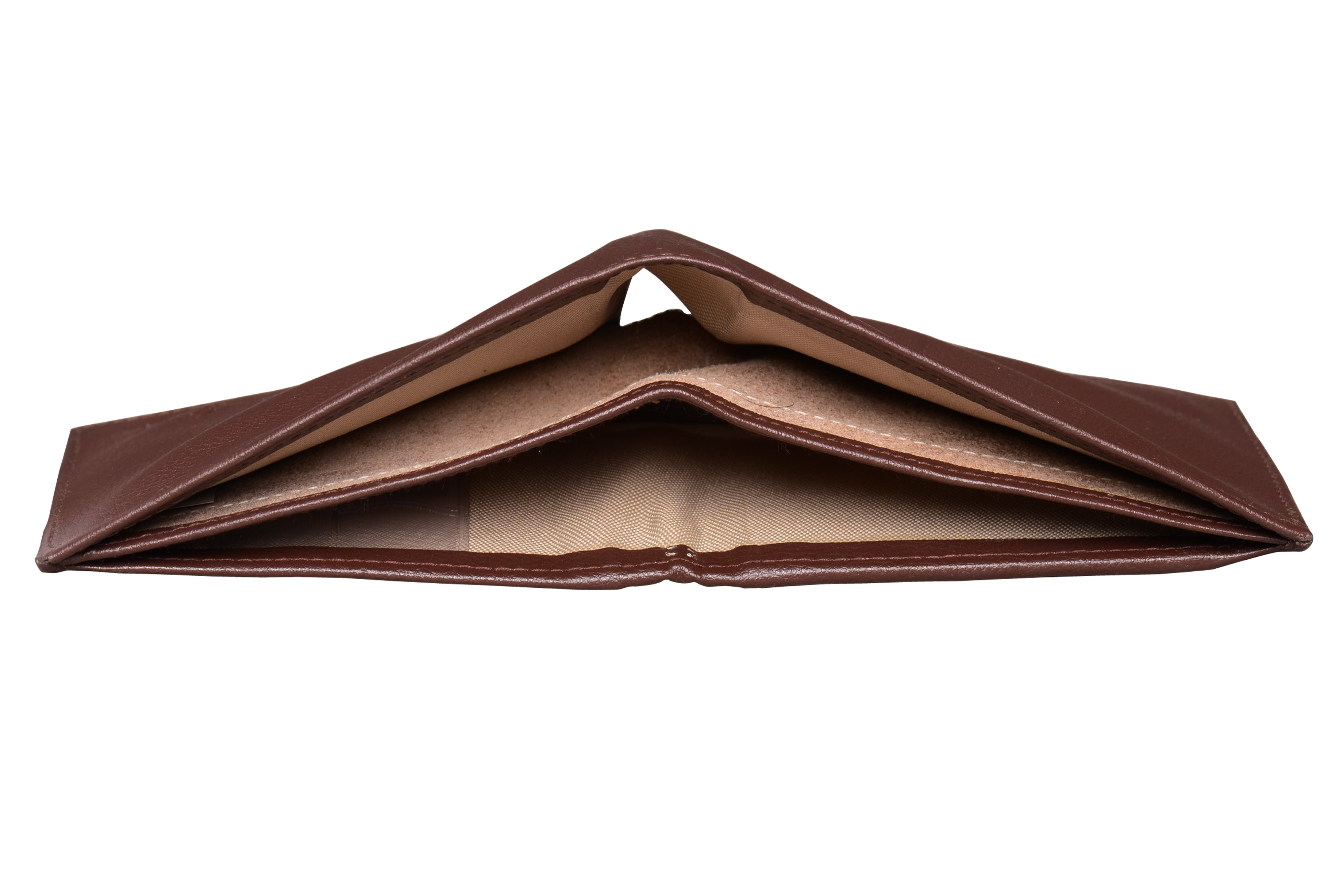 Brown Artificial Leather Wallet Size: 24*9*2 Cm
