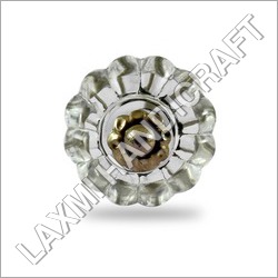 मल्टीकलर फ्लावर शेप क्लियर ग्लास ड्रॉअर नॉब में उपलब्ध