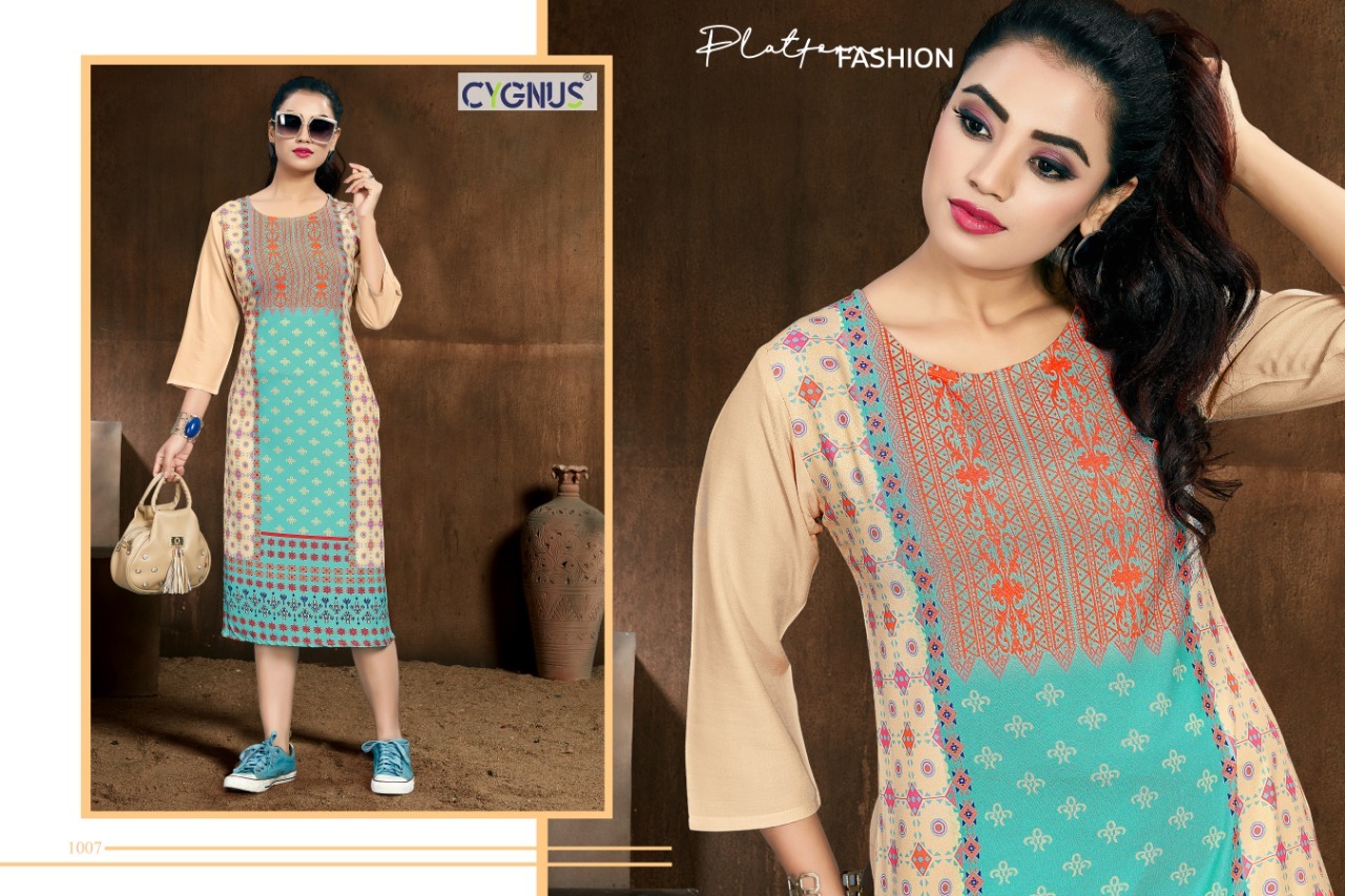 Rayon Printed Kurti Bust Size: M