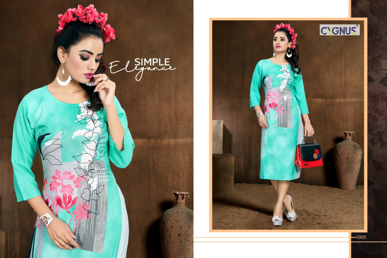 Rayon Printed Kurti Bust Size: M