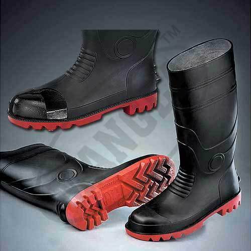 Red Sole Gumboots - Insole Material: Pvc