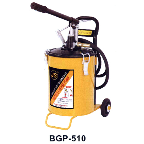 Hand Operated Bucket Grease Pump - Stainless Steel, 5 Kg Capacity | Easily Portable With Adjustable Carry Handle, Quick Open Cover, High Pressure Hose