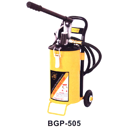 Hand Operated Bucket Grease Pump - Stainless Steel, 5 Kg Capacity | Easily Portable With Adjustable Carry Handle, Quick Open Cover, High Pressure Hose