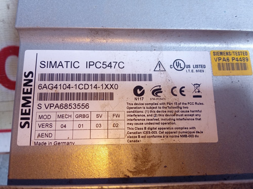Siemens Simatic Pc 6ag4 104-1cd14-1xx0