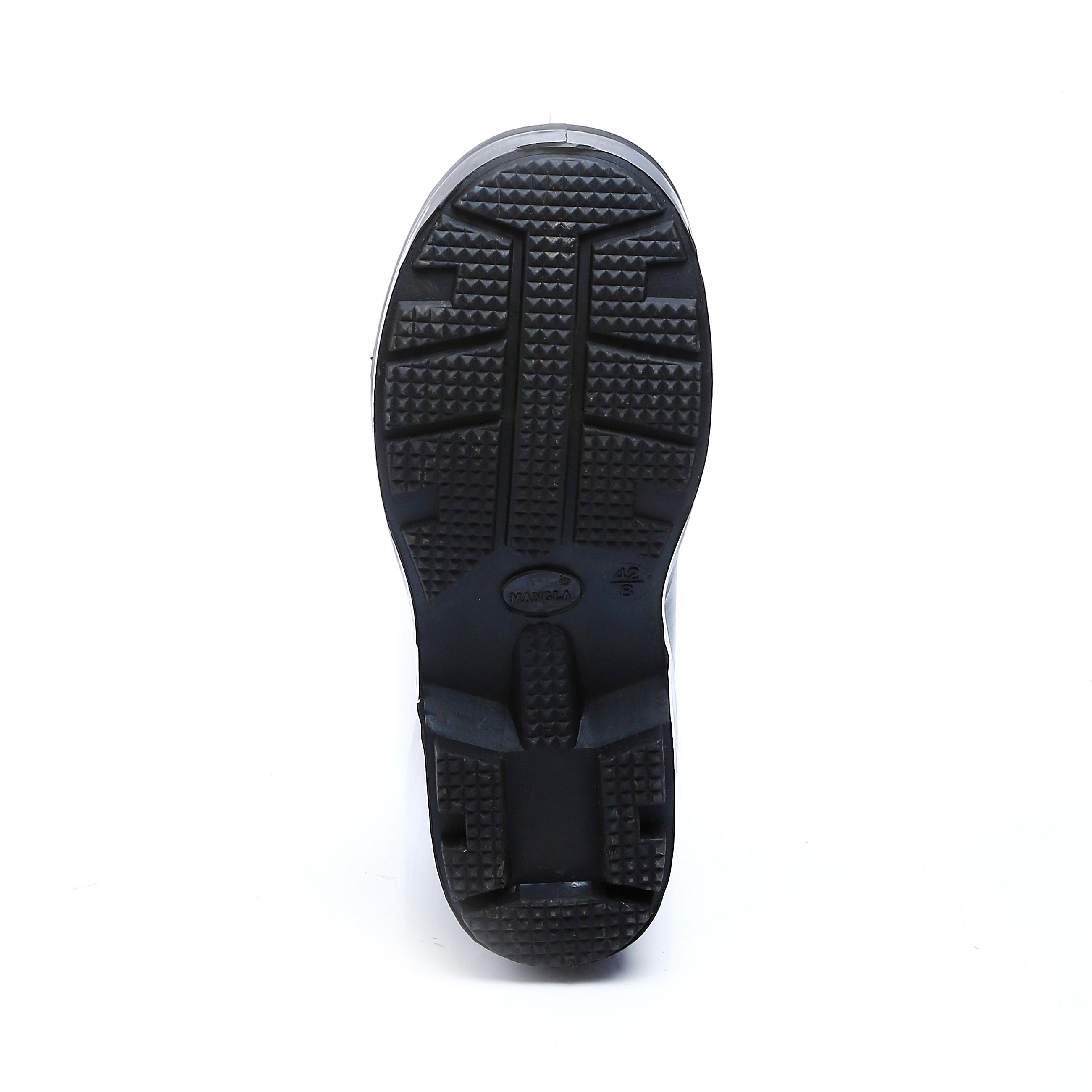 Pvc Mining Gumboots - Material: Leather