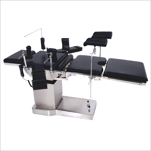 OT Table - Stainless Steel, 2000 x 900 x 800 mm | 200 kg Weight Capacity, Adjustable Backrest and Leg Section, Includes Armrests, Headrest, Footrest