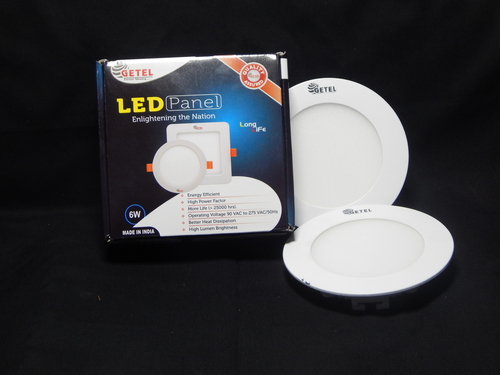 6W गोल पैनल लाइट