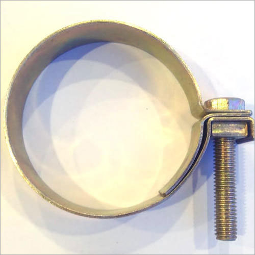 Pipe Clamp - Stainless Steel | Industrial Usage, Silver Color