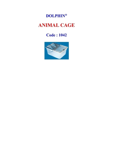 Animal Cage By Dolphin Pharmacy Instruments Pvt. Ltd.