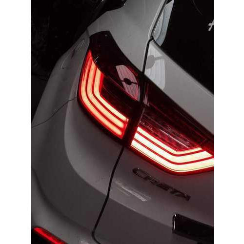 Crystal Plastic Red Car Wheeler Creta Tail Light