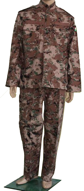 Jordan Army Jaf Digital Camouflage Bdu Uniform - Material: Cotton