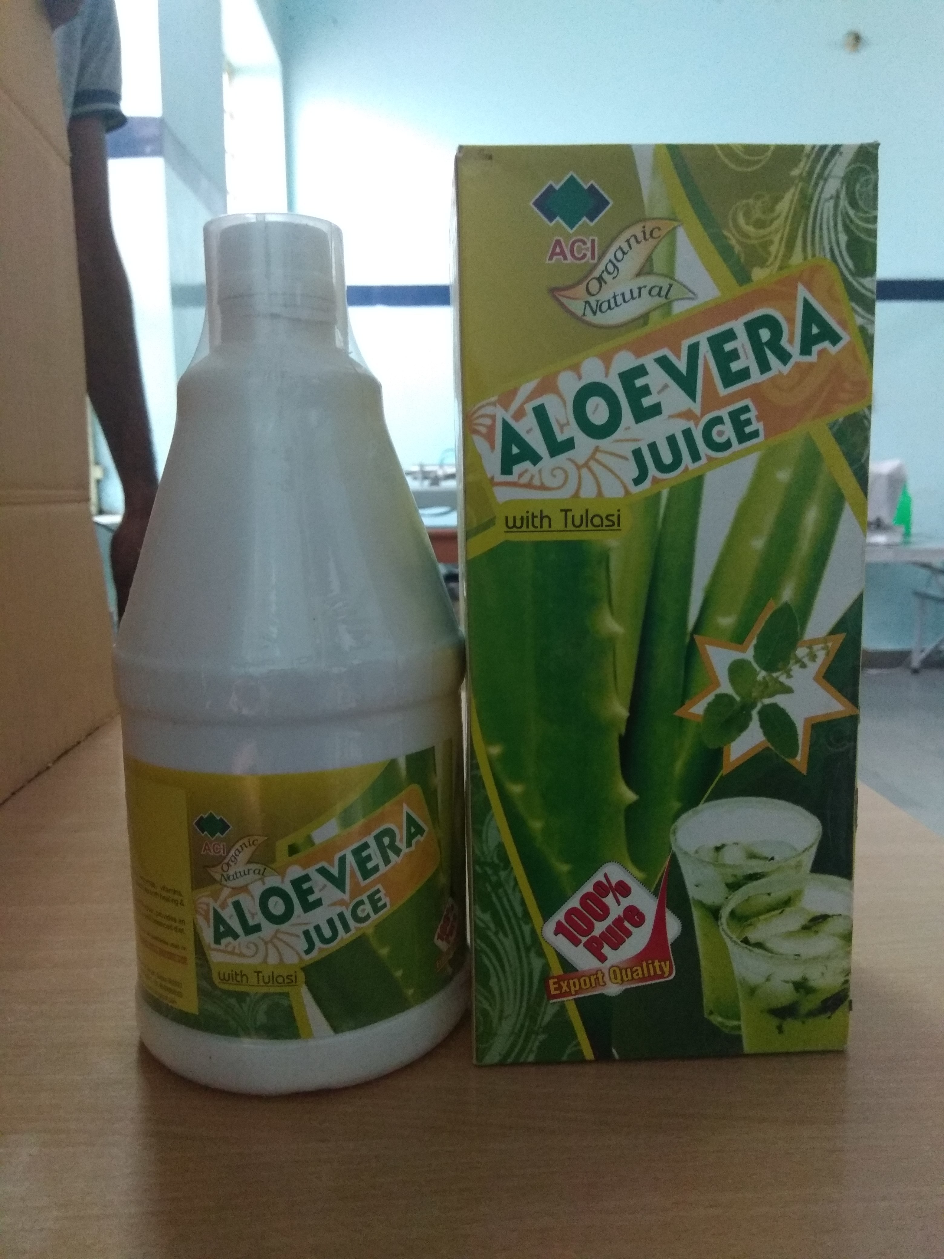 Aloe Vera Juice With Tulsi - 1000 Ml | Nourishing Herbal Elixir For Digestive Health, Immune Support, Weight Loss & Blood Sugar Control