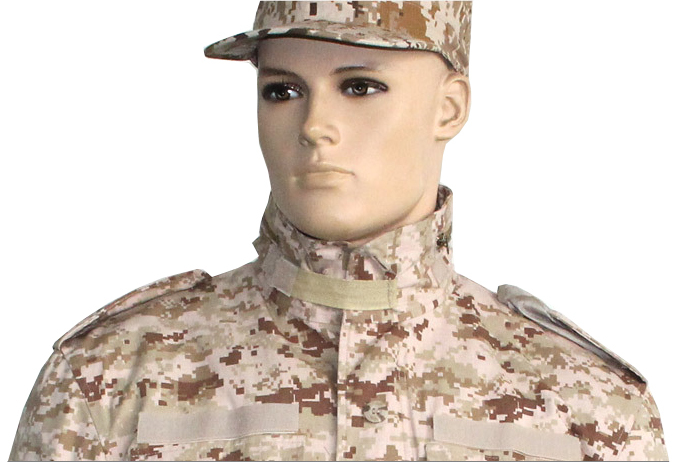 Army Digital Desert Camouflage Tactical Jacket - Material: Cotton