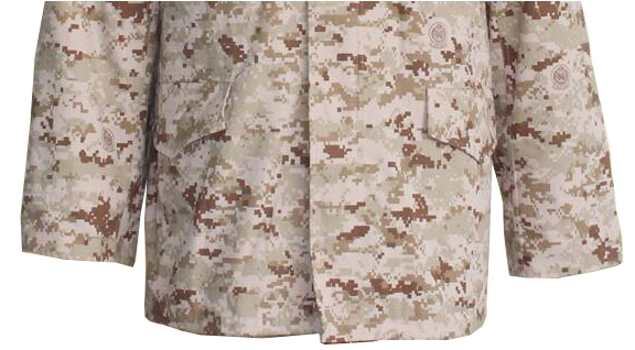 Army Digital Desert Camouflage Tactical Jacket - Material: Cotton