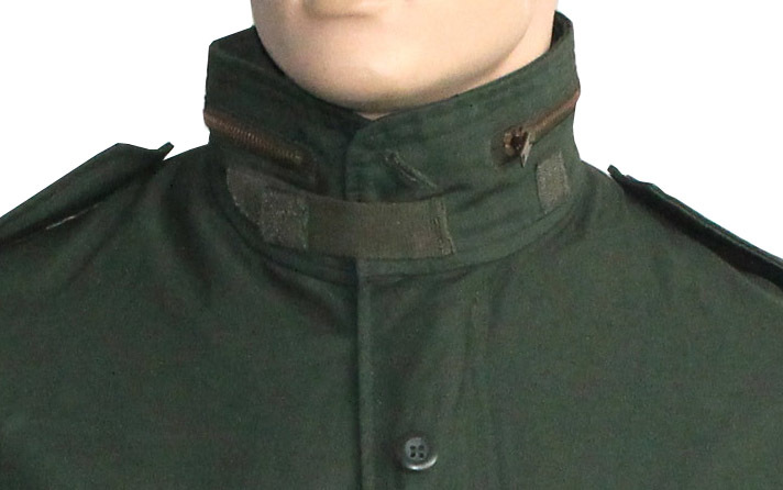 Army Olive Green Military Field Jacket - Material: Cotton