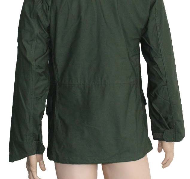 Army Olive Green Military Field Jacket - Material: Cotton