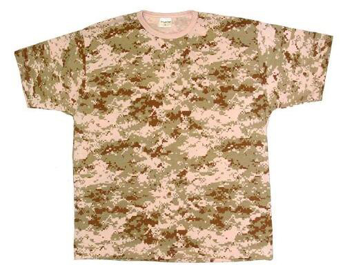 Wool Military Digital Camouflage T-shirt