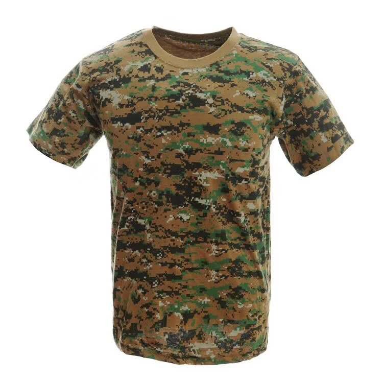 Wool Military Digital Camouflage T-shirt