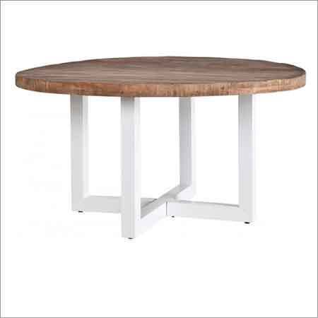 Wood Round Shape Dining Table