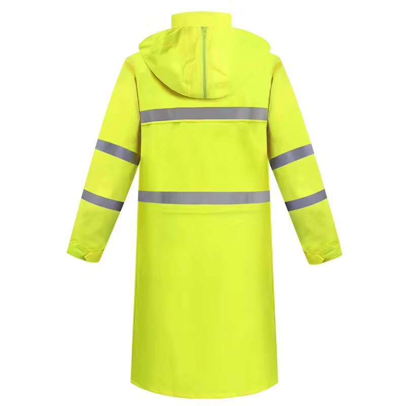 Police Reflective 300d Oxford Duty Raincoat Color: Mostly at