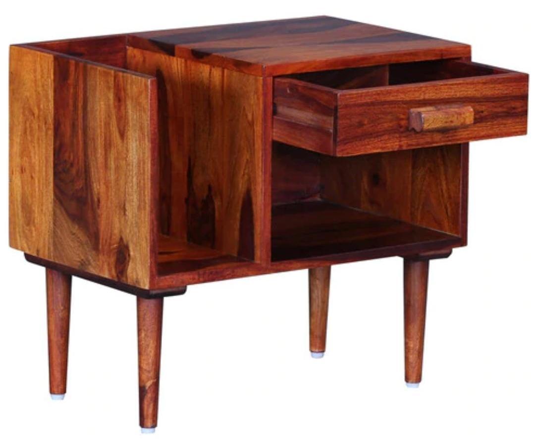 Handmade Solid Wood Bedside With Drawer