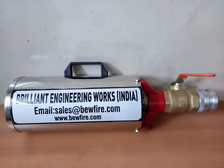 Expansion Foam Generator - Brass Material, 1880 Mm Length, Fire Red Color | Industrial Application, 1 Year Warranty, 5 Bar Operating Pressure