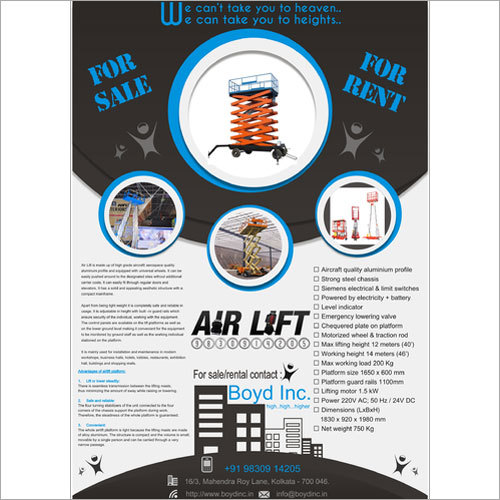 Strong Aerial Work Platform For Sale - Rent