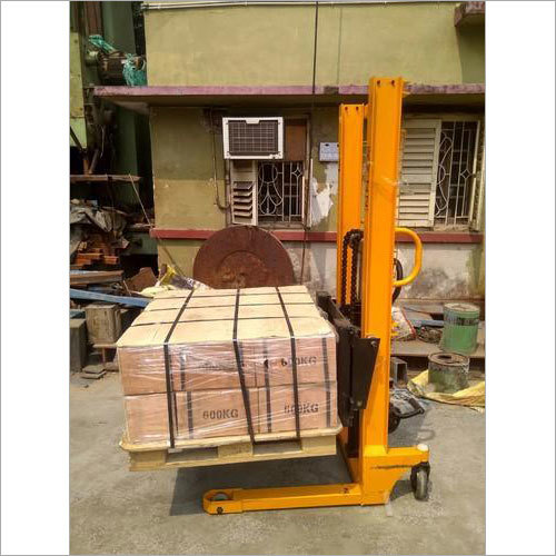 Manual Hydraulic Stacker - Strong and Durable Design | New, Low Maintenance for Industrial Use