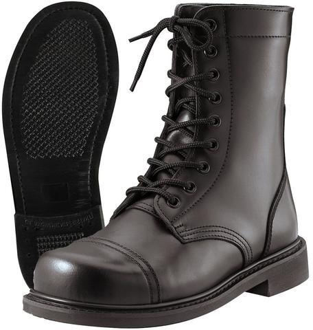 Black Military Goodyear Welted Boot