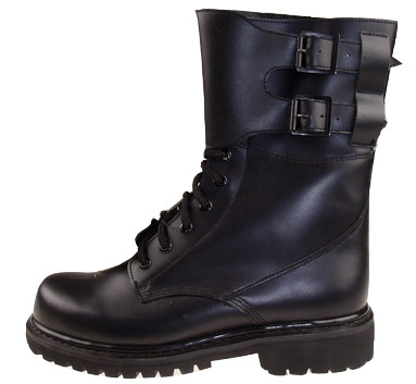 Black Military Goodyear Welted Boot