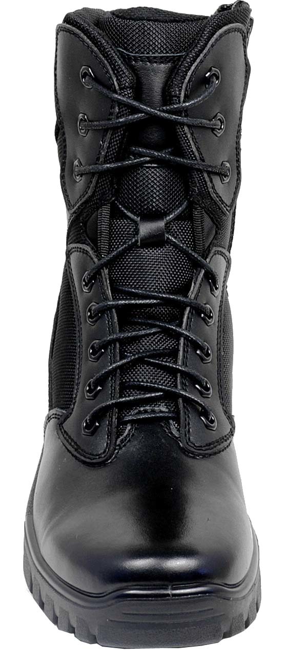 Black Military Pu Rubber Dual Density Sole Tactical Combat Boot