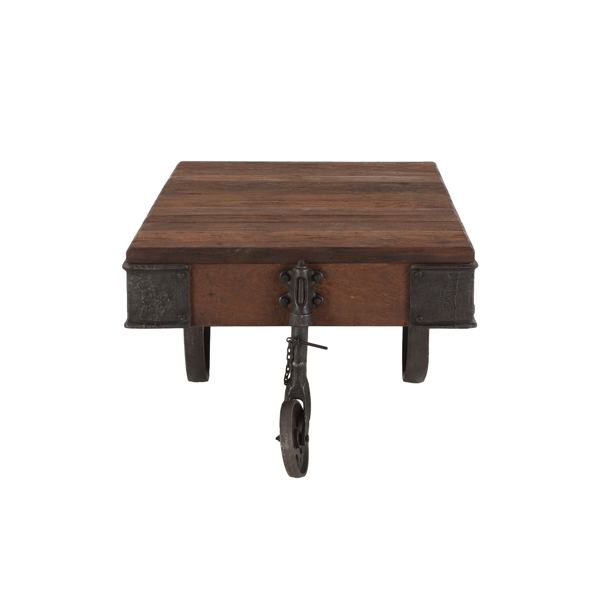 Handmade Rolling Cart Coffee Table