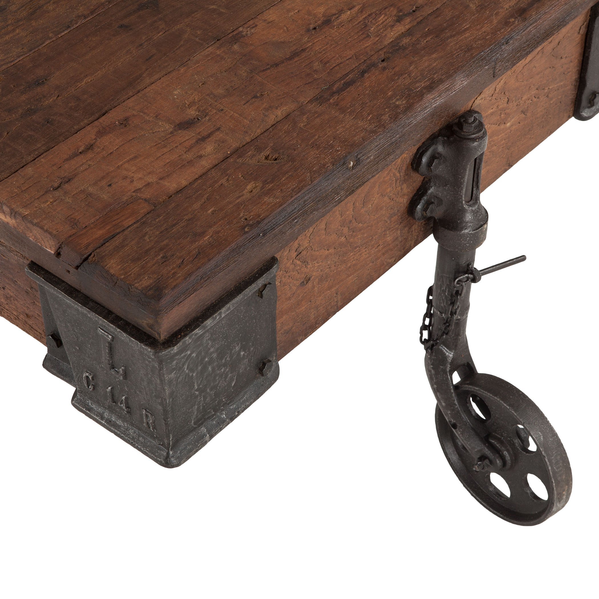 Handmade Rolling Cart Coffee Table