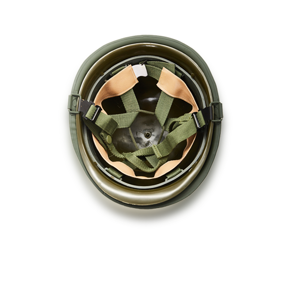 Army M1 Double Layer Steel Helmet - High-quality Steel, Normal Size, Army Green | Nij Iiia Protection Level, Comfortable Inner Lining, Adjustable Chin Strap, Versatile Military Use