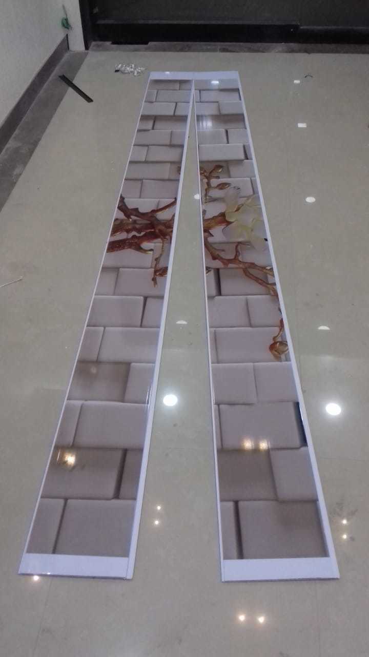 Pvc Flower Digital Design Wall Panel - Color: White