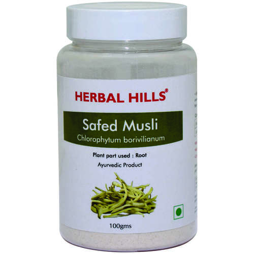 Herbal Supplements Ayurvedic Safed Musli Powder 100Gm For Strength & Stamina Booster (Pack Of 2)