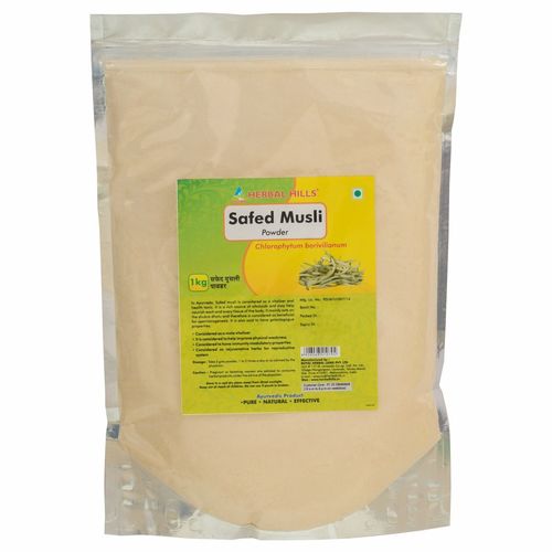 Herbal Supplements Ayurvedic Safed Musli Powder 1kg For Strength & Stamina Booster