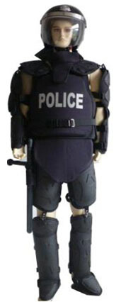 Black Police Anti Riot Suits