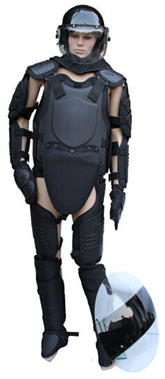 Black Police Anti Riot Suits